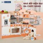 Bếp nấu ăn gỗ cho bé cao cấp cỡ lớn đa chức năng MSN23032