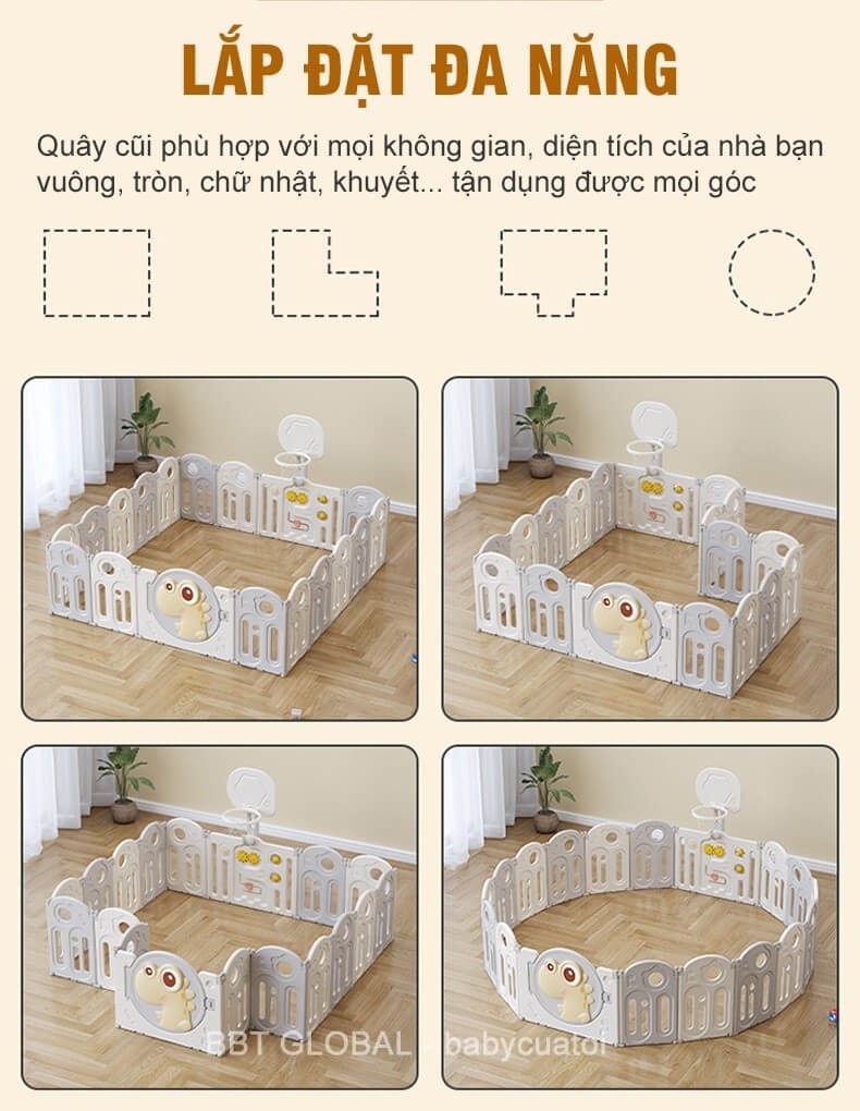 quây cũi cho bé