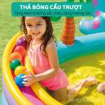 Bể bơi cầu trượt vườn khủng long INTEX 57135