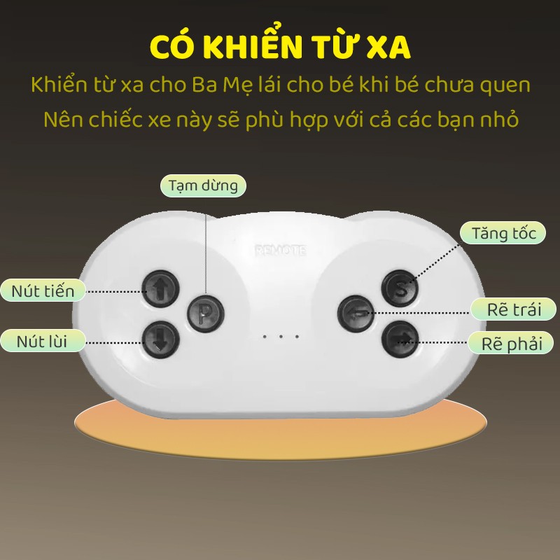 Ô tô điện cần cẩu cho bé có khiển từ xa BBT-611