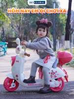 Xe máy điện trẻ em Vespa gấu BBT-8188