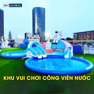 Công viên nước cầu trượt phao cỡ lớn khu vui chơi dưới nước CTP-200