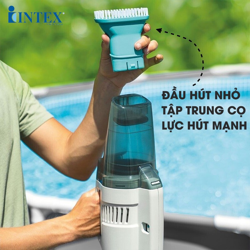 Máy hút cặn, vệ sinh bể bơi đa năng sạc điện cỡ lớn ZR200 INTEX 28628