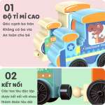 Đồ chơi đoàn tàu 16 toa hình ô tô JJ927