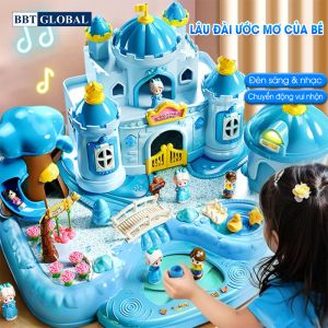 Đồ chơi mô hình lâu đài búp bê có từ tính vui nhộn 9606