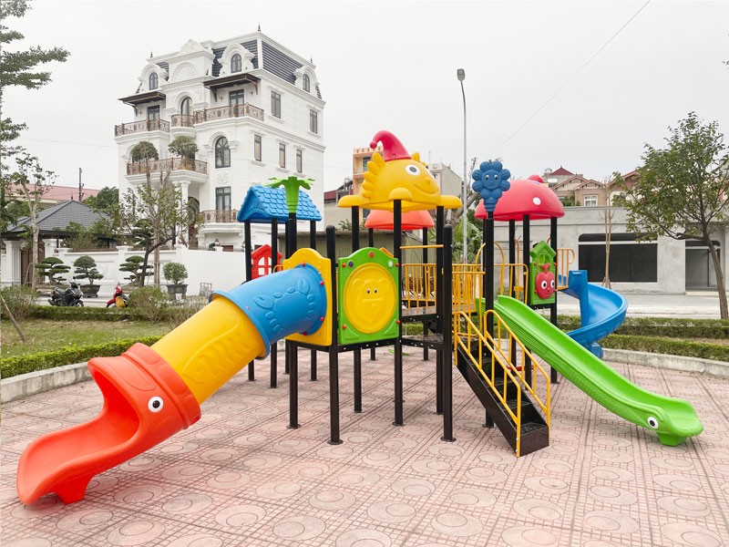 Cầu trượt liên hoàn cao cấp cho khu vui chơi tại công viên