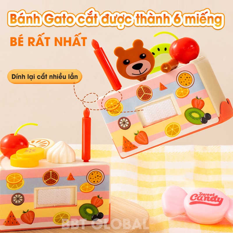 Đồ chơi cắt bánh kem sinh nhật kèm 85 chi tiết G675A