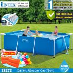 Bể bơi khung kim loại chữ nhật 3m*2m INTEX 28272