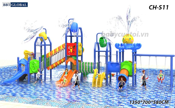 Cầu trượt liên hoàn công viên nước SH-S11