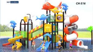 Cầu trượt liên hoàn công viên nước SH-S16