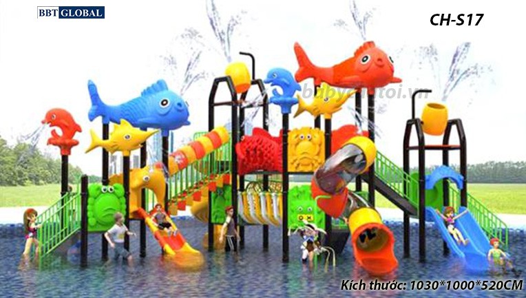 Cầu trượt liên hoàn công viên nước SH-S17