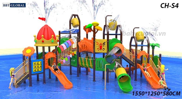 Cầu trượt liên hoàn công viên nước SH-S4
