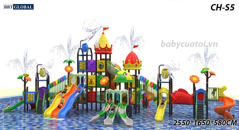 Cầu trượt liên hoàn công viên nước SH-S5