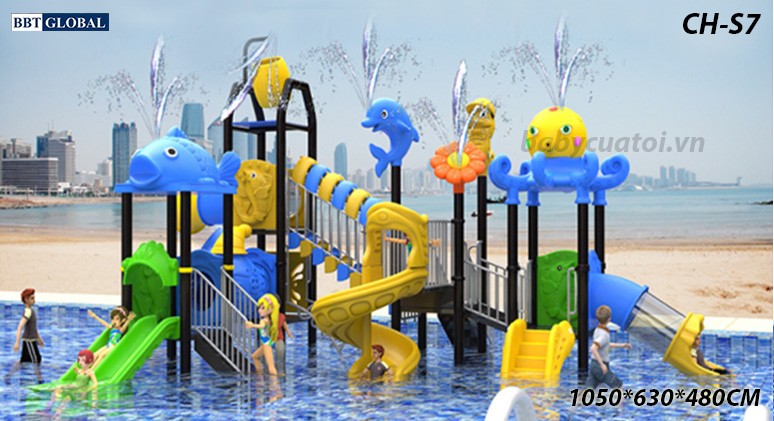 Cầu trượt liên hoàn công viên nước SH-S7