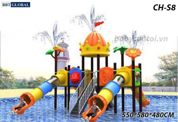 Cầu trượt liên hoàn công viên nước SH-S8