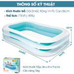 Bể bơi phao hình chữ nhật 2m62 x 1m75 INTEX 56483