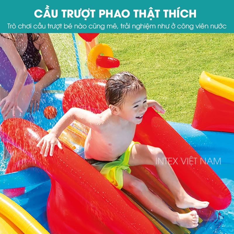 Bể bơi phao có cầu trượt INTEX 57453
