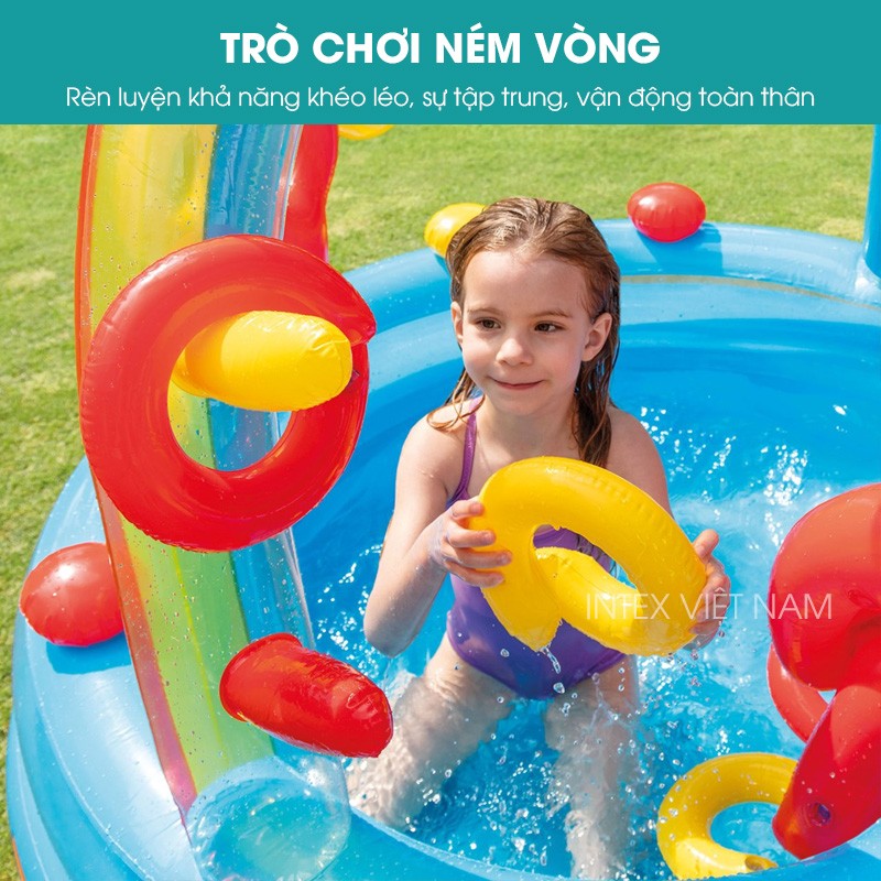 Bể bơi phao có cầu trượt INTEX 57453