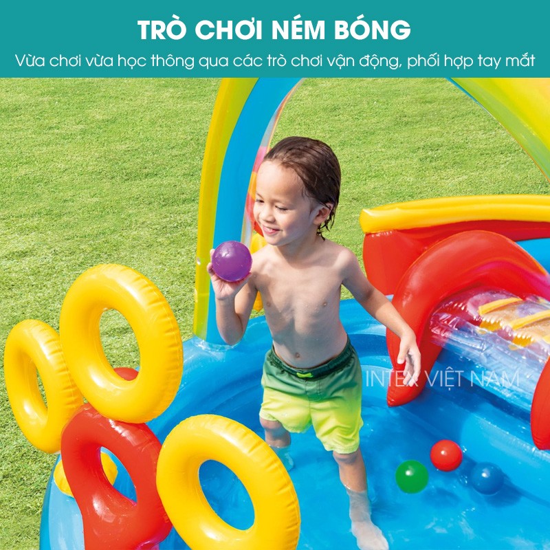 Bể bơi phao có cầu trượt INTEX 57453