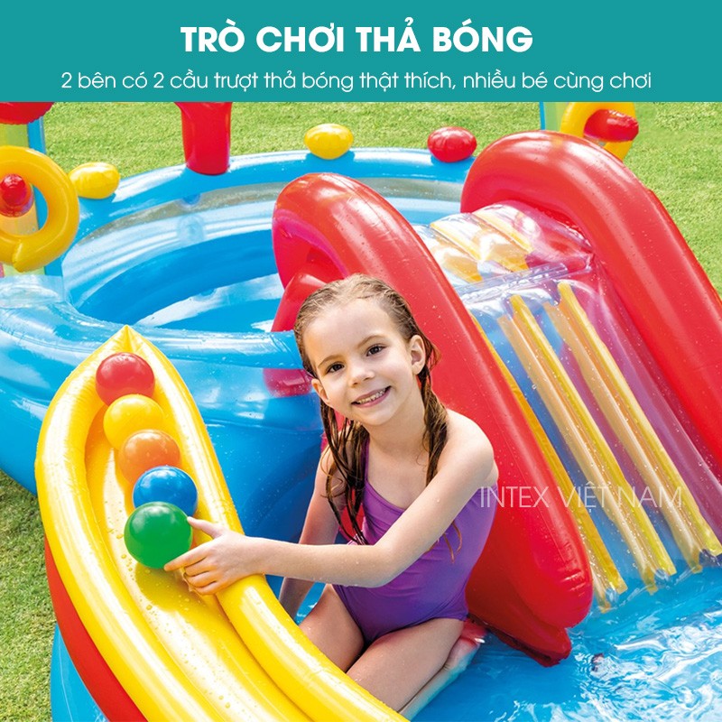 Bể bơi phao có cầu trượt INTEX 57453