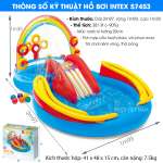 Bể bơi phao có cầu trượt INTEX 57453