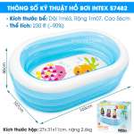 Bể bơi phao 3 tầng INTEX hình Oval 57482 (163*107cm)