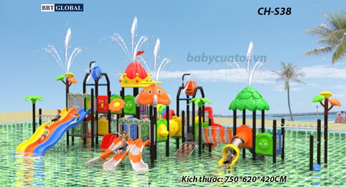 Cầu trượt liên hoàn công viên nước SH-S38