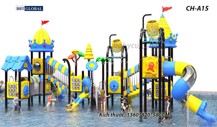 Cầu trượt liên hoàn công viên nước SH-A15