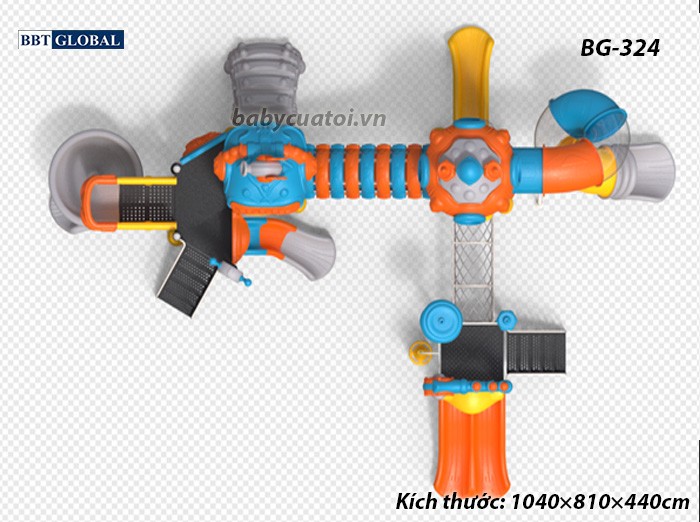 Cầu trượt liên hoàn cao cấp nhập khẩu BG-324