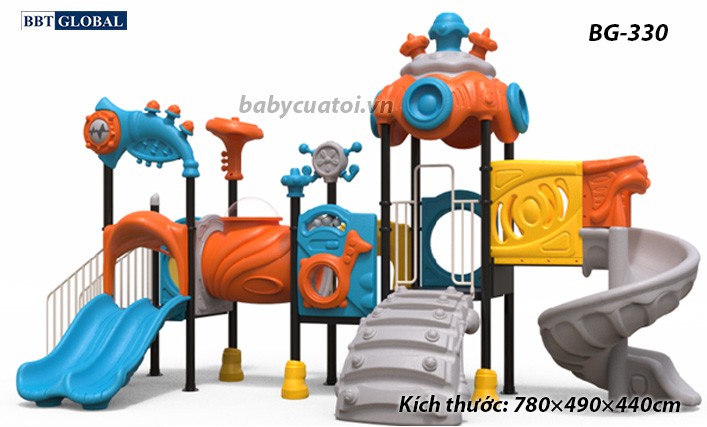 Cầu trượt liên hoàn cao cấp nhập khẩu BG-330