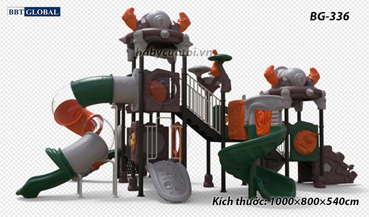 Cầu trượt liên hoàn cao cấp nhập khẩu BG-336