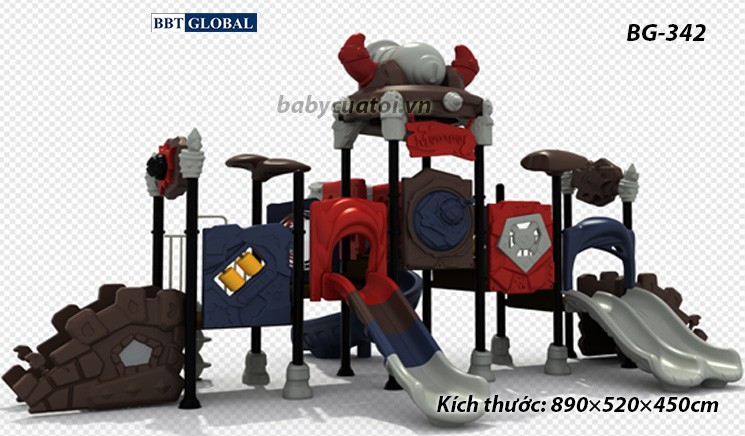 Cầu trượt liên hoàn cao cấp nhập khẩu BG-342