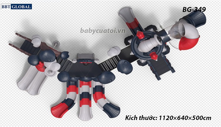 Cầu trượt liên hoàn cao cấp nhập khẩu BG-349