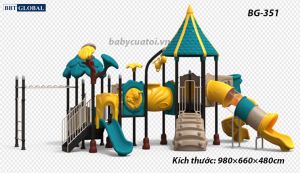 Cầu trượt liên hoàn cao cấp nhập khẩu BG-351