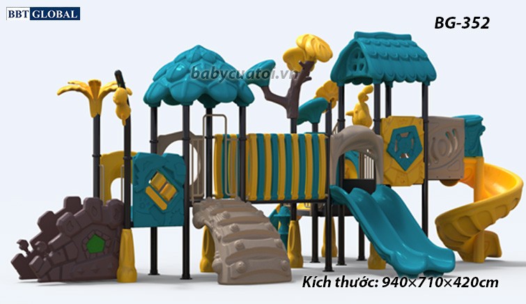 Cầu trượt liên hoàn cao cấp nhập khẩu BG-352