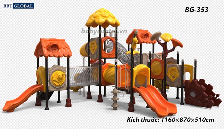 Cầu trượt liên hoàn cao cấp nhập khẩu BG-353