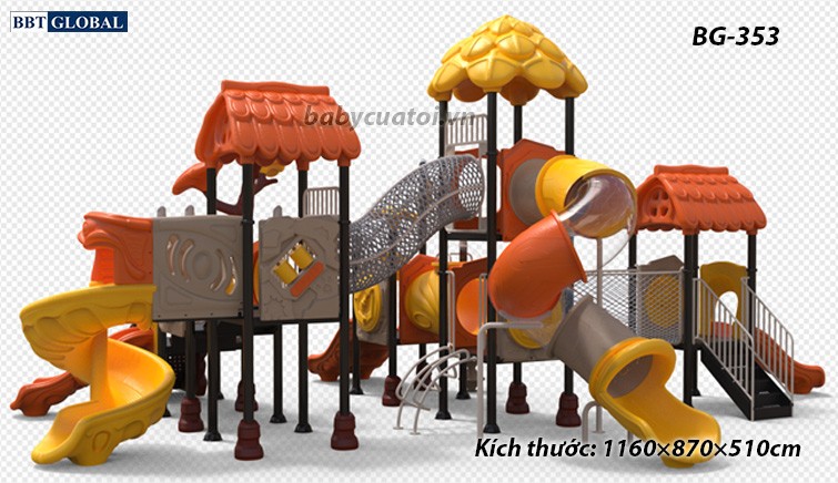 Cầu trượt liên hoàn cao cấp nhập khẩu BG-353