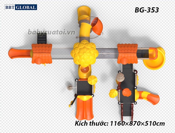 Cầu trượt liên hoàn cao cấp nhập khẩu BG-353