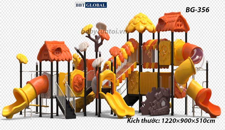 Cầu trượt liên hoàn cao cấp nhập khẩu BG-356