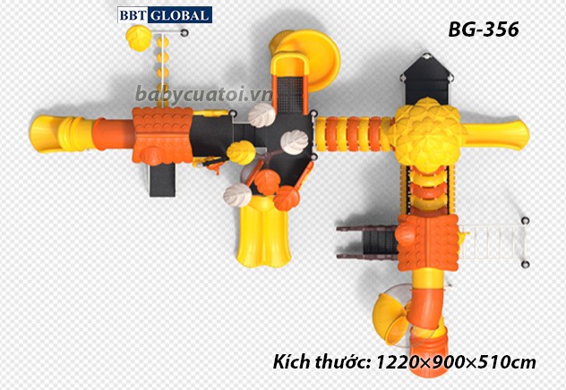Cầu trượt liên hoàn cao cấp nhập khẩu BG-356