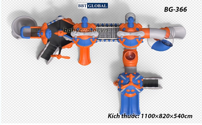 Cầu trượt liên hoàn cao cấp nhập khẩu BG-366