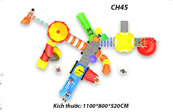 Cầu trượt liên hoàn công viên nước CH45