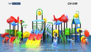 Cầu trượt liên hoàn công viên nước CH-S49