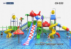 Cầu trượt liên hoàn công viên nước CH-S53