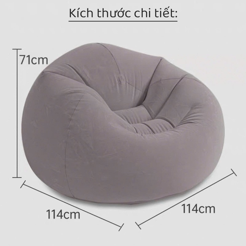 Ghế hơi quả đào mẫu mới INTEX 68579