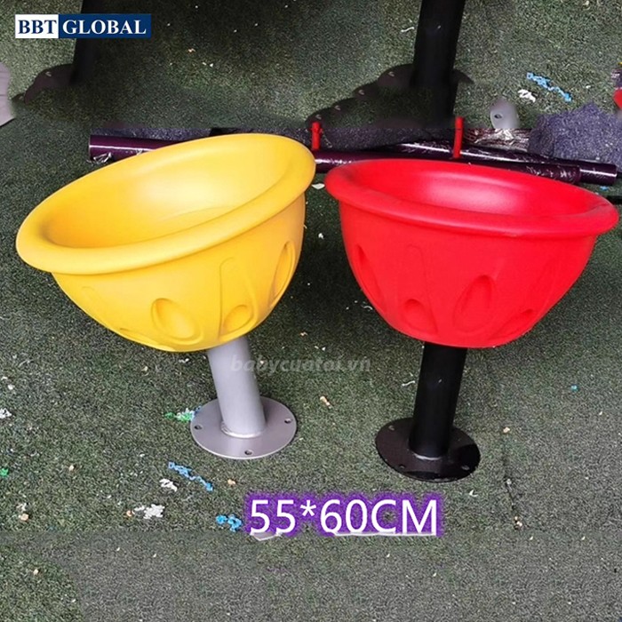 Mâm xoay ngồi đơn khu vui chơi ngoài trời