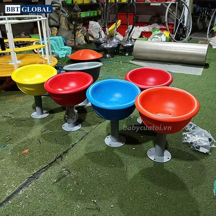Mâm xoay ngồi đơn khu vui chơi ngoài trời