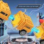 Đồ chơi lắp ráp Robot nam châm từ ô tô chiến đấu 43 chi tiết XH8529