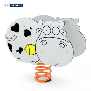 Nhún lò xo ngoài trời cao cấp hình bò sữa ZK139-201