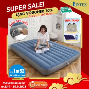 Giường hơi đôi cao cấp tích hợp bơm và bộ lưu điện INTEX 64189